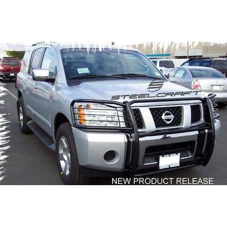 Steelcraft Automotive 04-15 TITAN/ARMADA BLACK 1PC GRILLE GUARD 54070